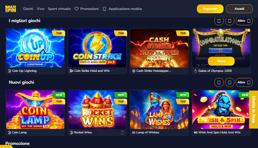 Giochi del casinò Maxi Spin